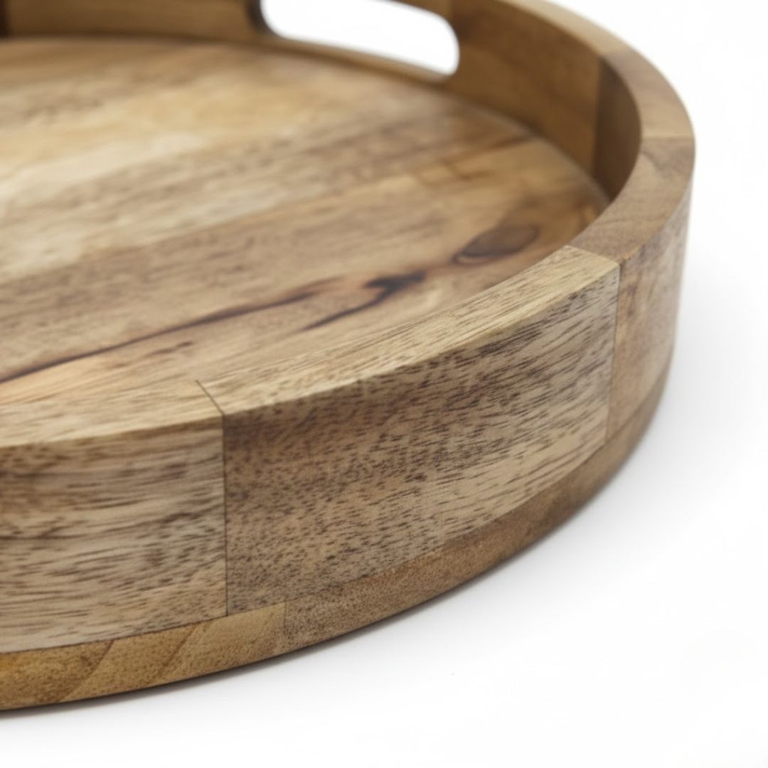 Mango Wood Serving Tray for Elegant Dining 013